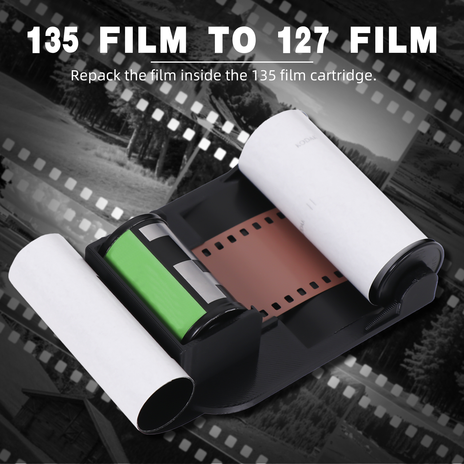 Film Camera 35Mm - Hand-spooled 135 35mm Film to 127