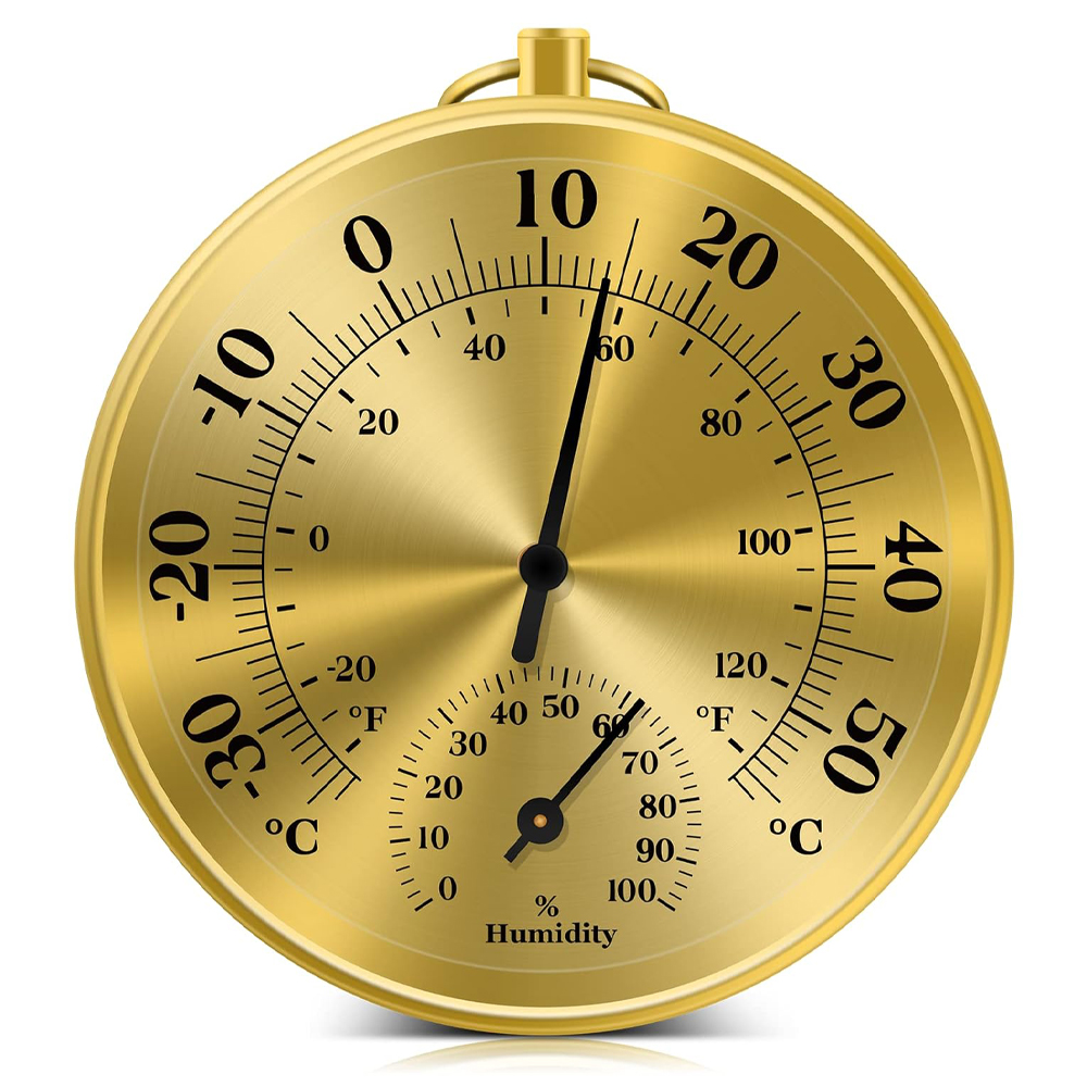 Analog Meter Gauge - 10CM Wall Thermometer Hygrometer Decorative Analog