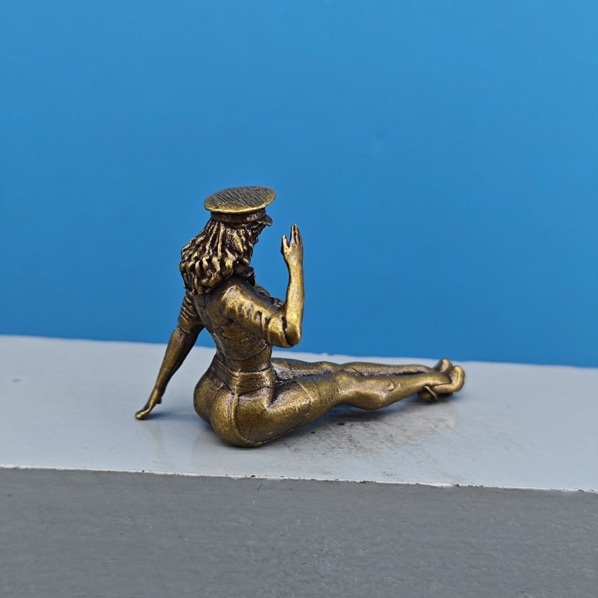 Solid Brass Miniature Girl Fig - Vintage Collectible Cars review and price
