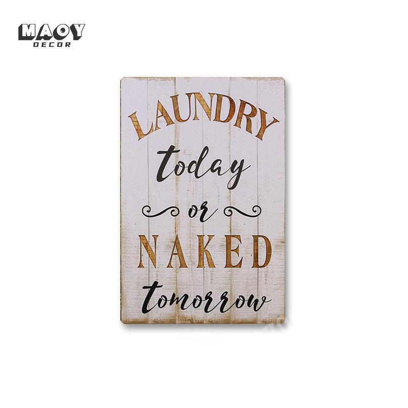 Slogan Metal Tin Sign Laundry  - Vintage Collectible Plates review and price