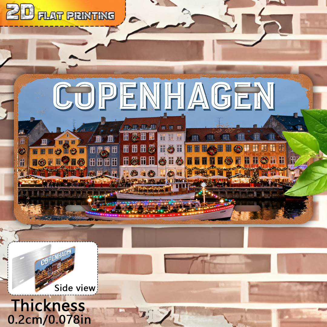2D Flat, Copenhagen Denmark Vi - Vintage Collectible Plates review and price