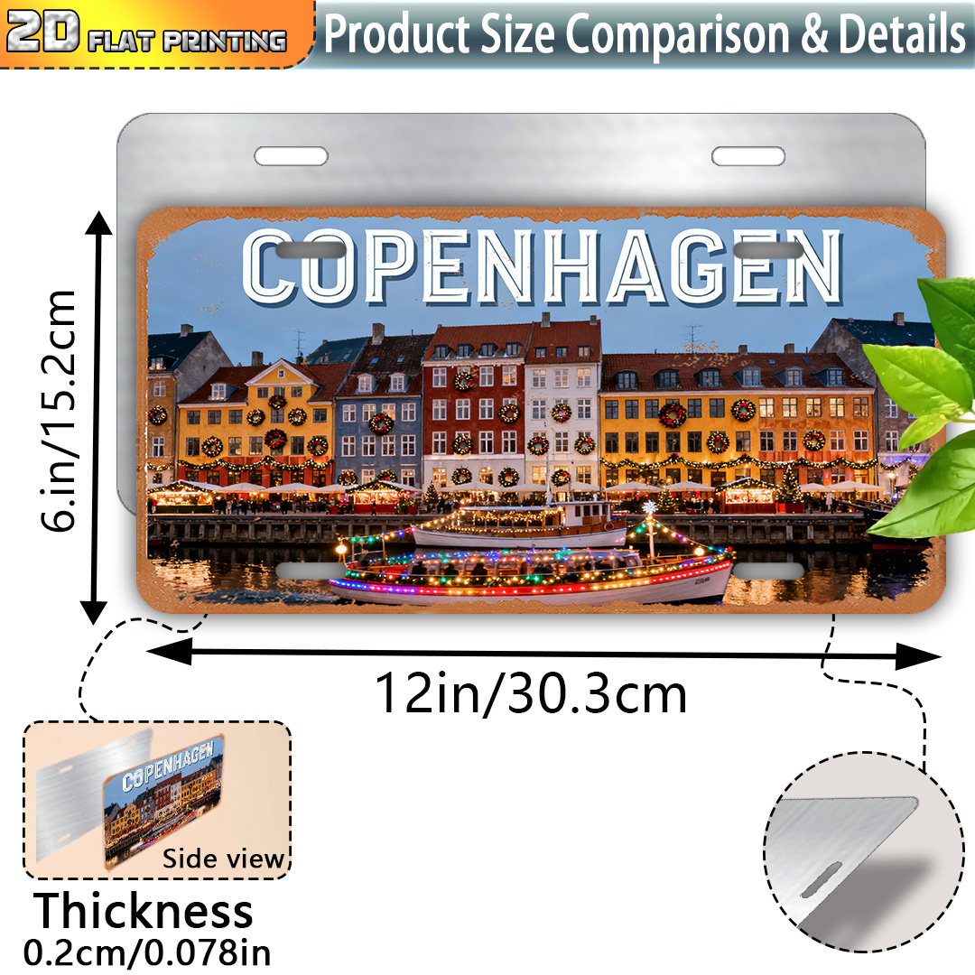 2D Flat, Copenhagen Denmark Vi - Vintage Collectible Plates review and price