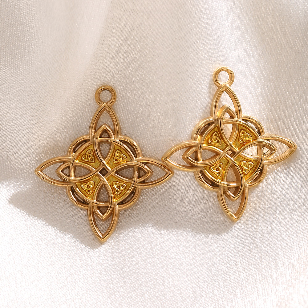 1-3PCS Gold Plated Celtic Knot - Vintage Necklace review and price