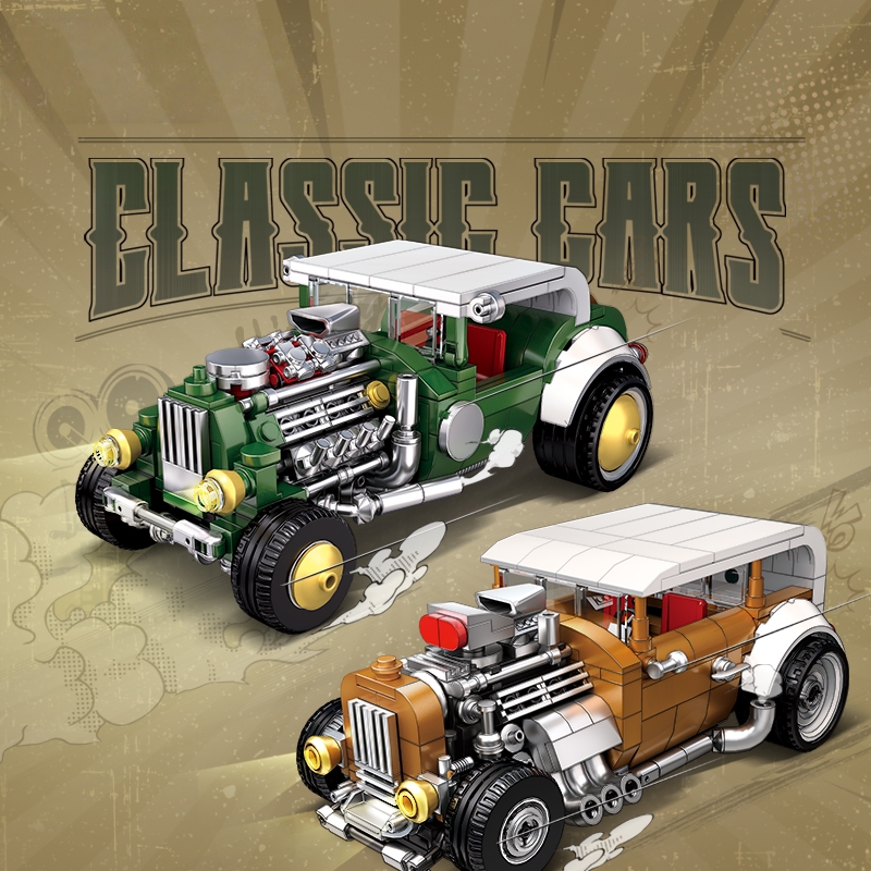 Retro vintage car building blo - Vintage Collectible Cars review and price