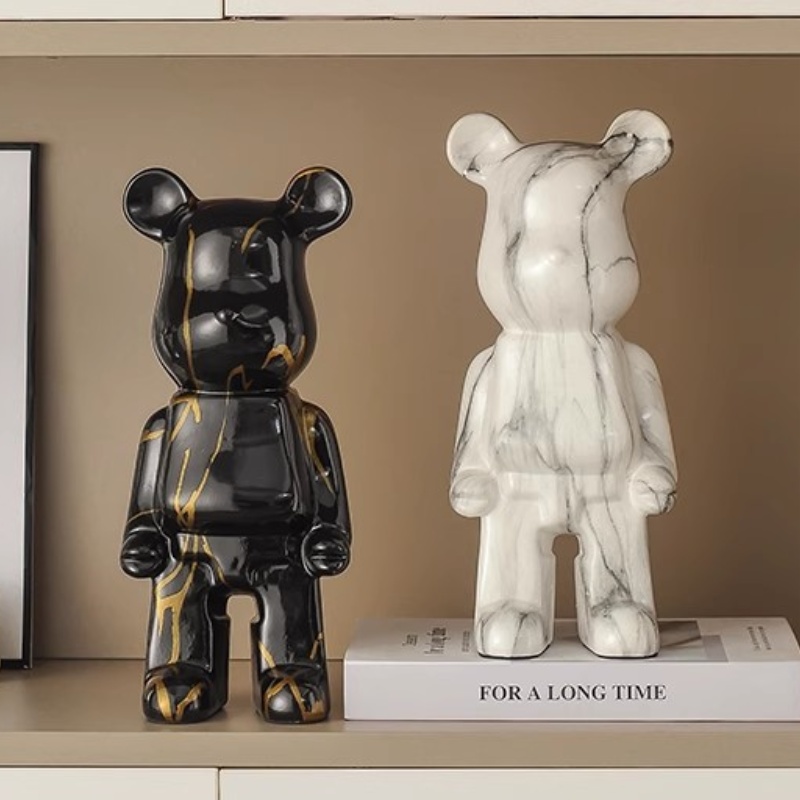28cm Aesthetic Bear Figure Res - Vintage Collectible Marbles review and price