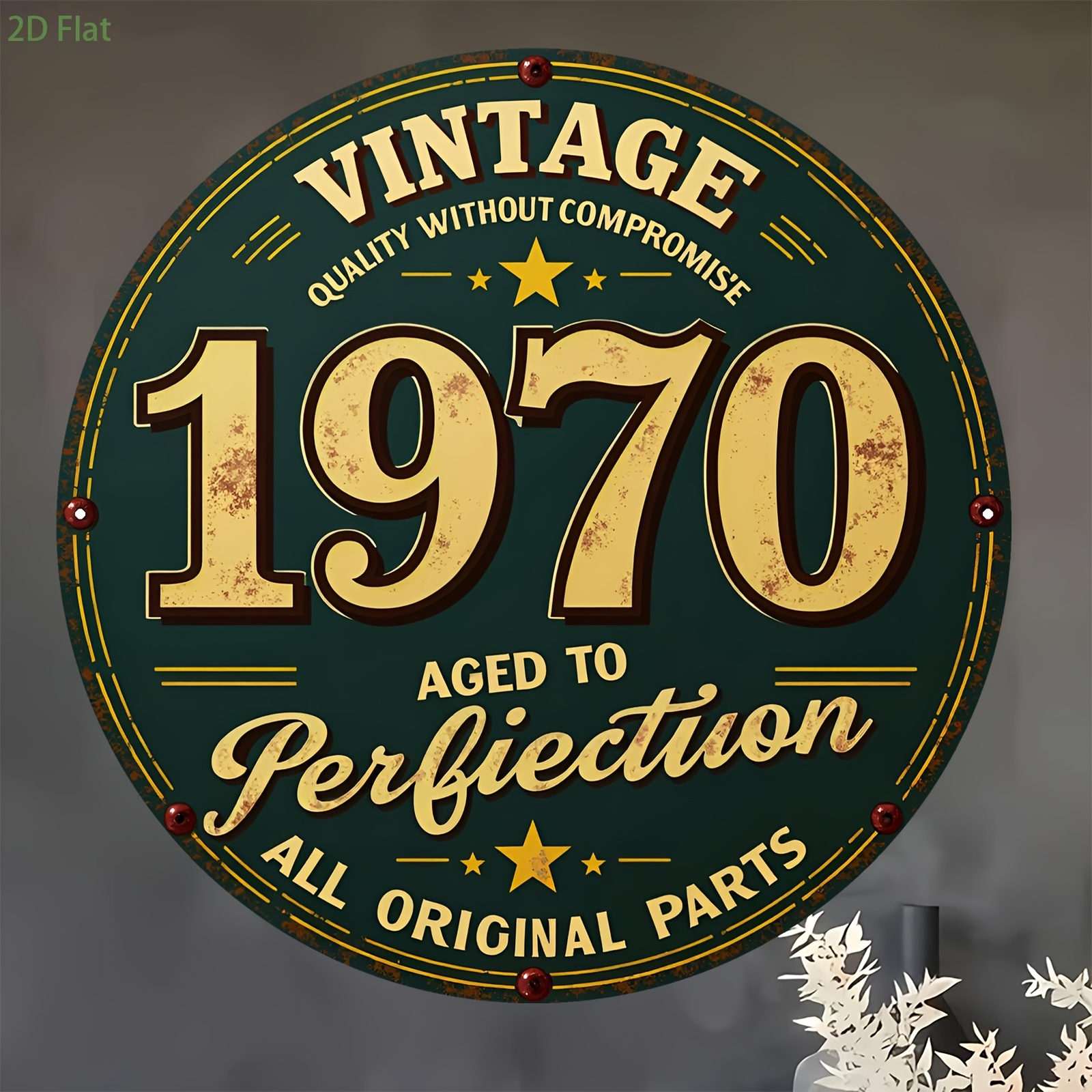 2D Flat, 1pc 1pcs 1970 Vintage - Vintage Collectible Plates review and price