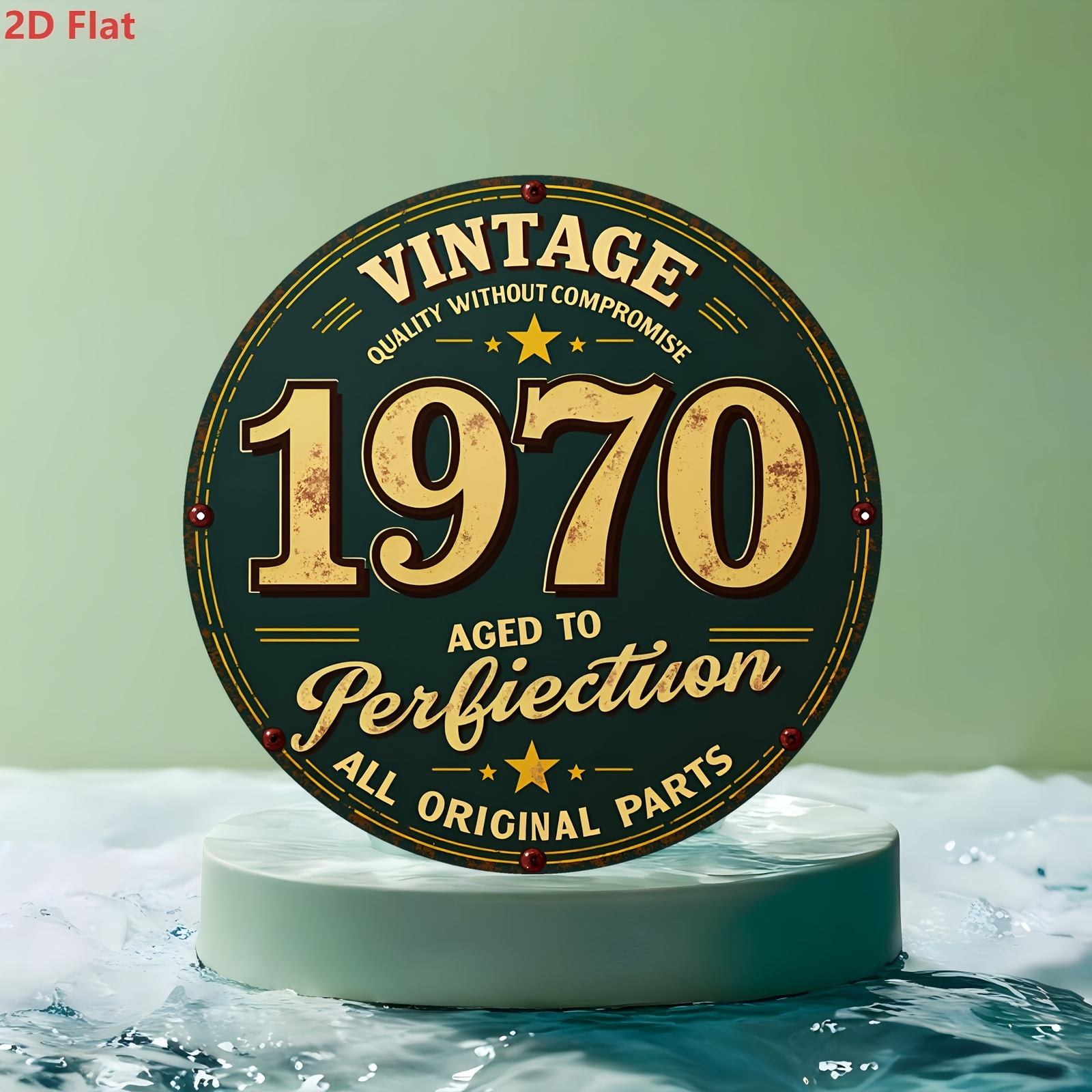 2D Flat, 1pc 1pcs 1970 Vintage - Vintage Collectible Plates review and price