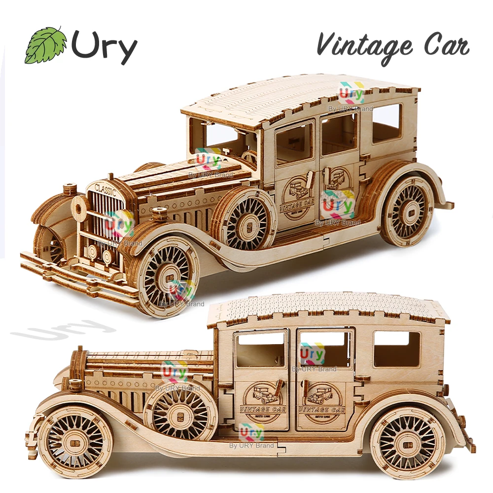 Ury 3D Wooden Puzzle Retro Vin - Vintage Collectible Cars review and price