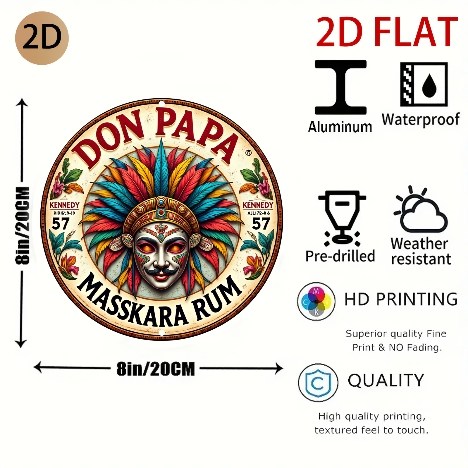 Vintage Don Papa Masskara Rum  - Vintage Collectible Plates review and price