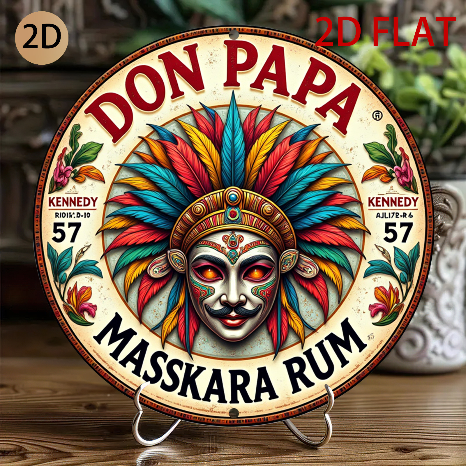 Vintage Don Papa Masskara Rum  - Vintage Collectible Plates review and price