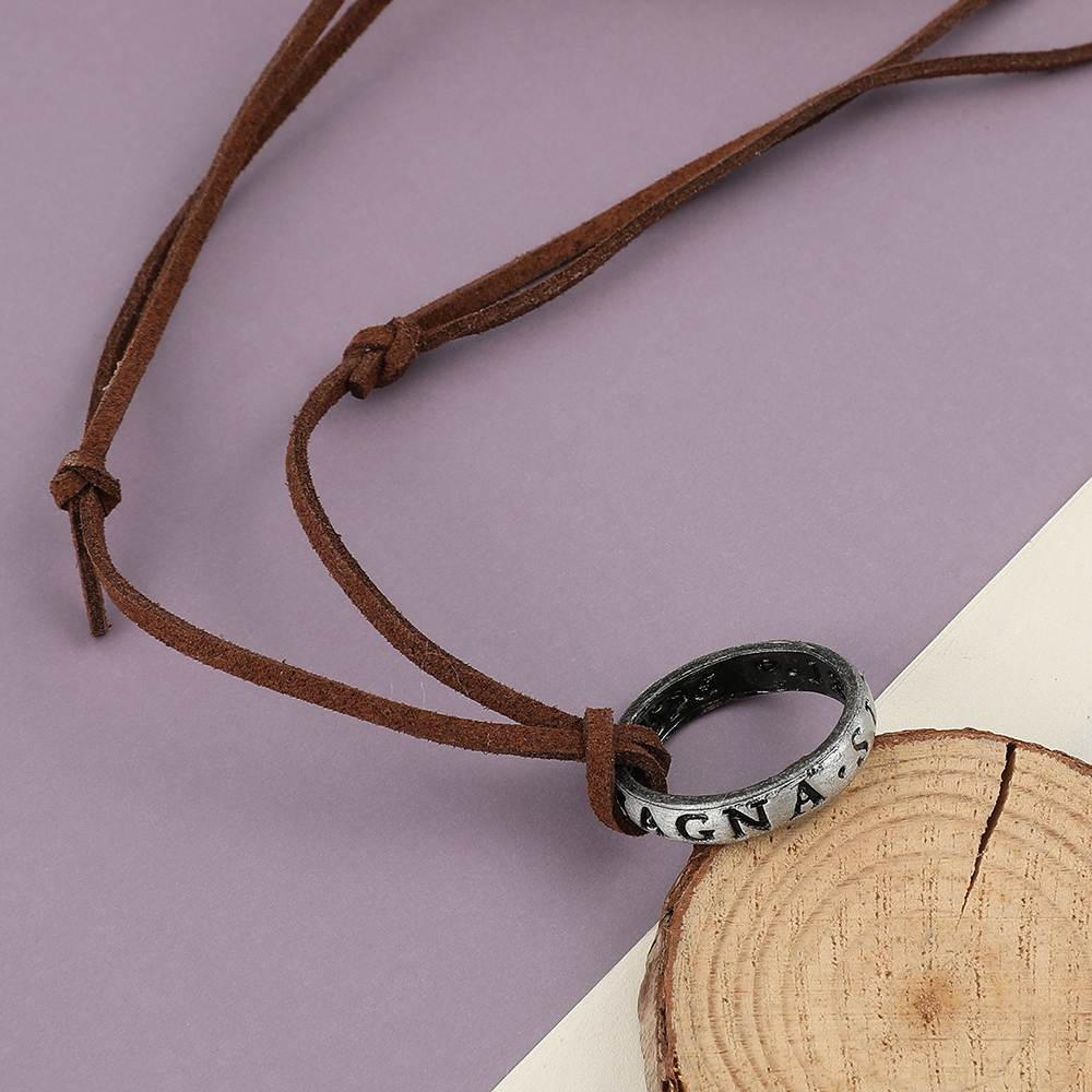 Game Anime Leather Chain Ring  - Vintage Necklace review and price
