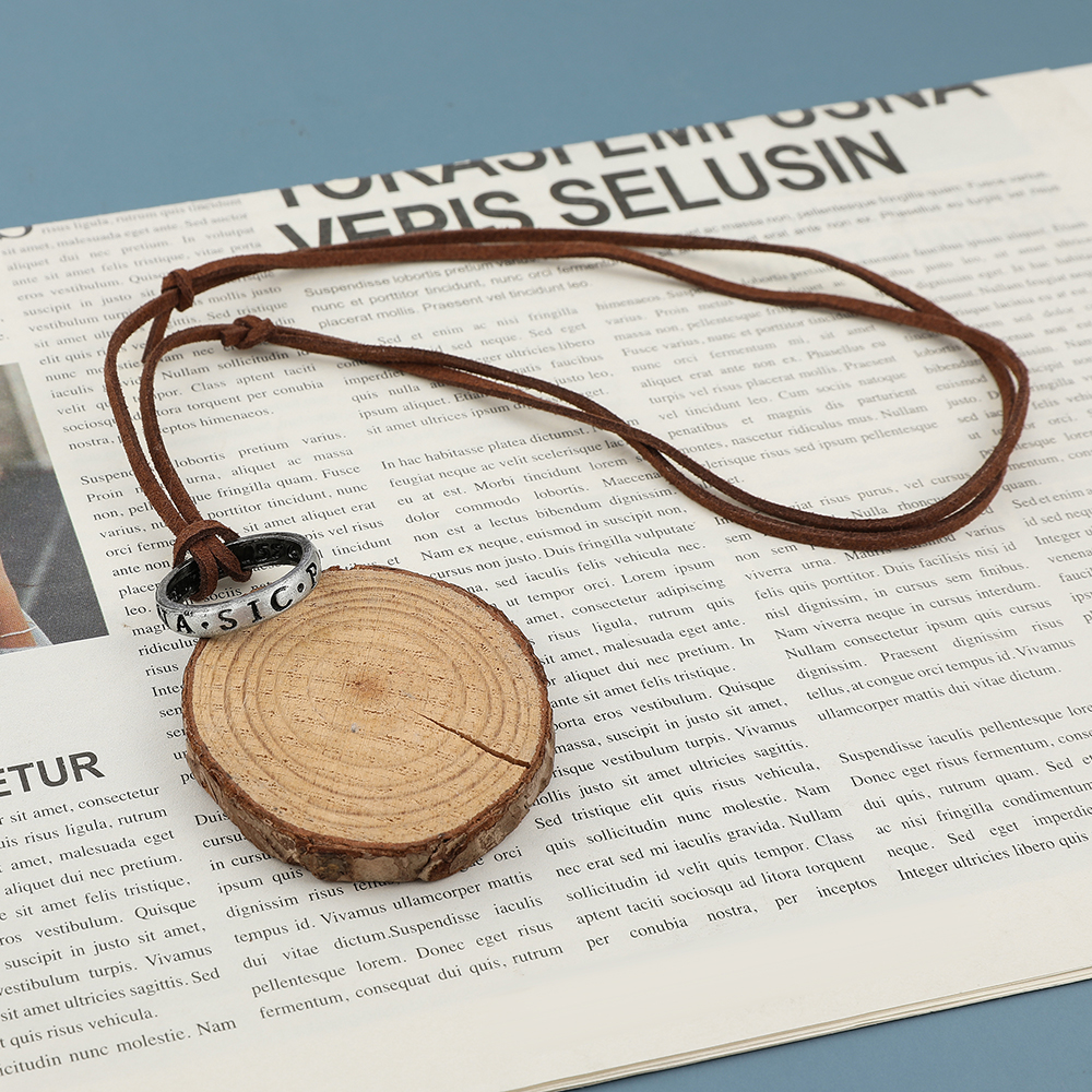 Game Anime Leather Chain Ring  - Vintage Necklace review and price