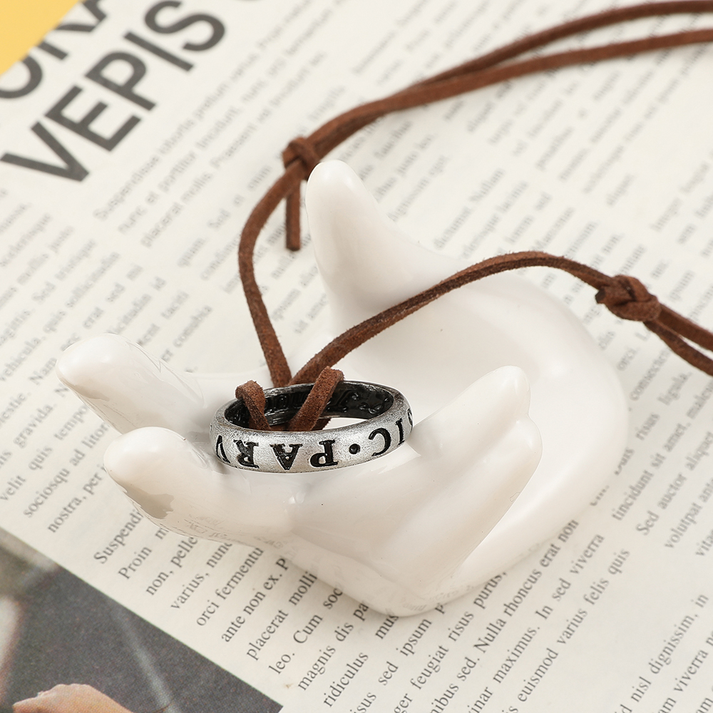 Game Anime Leather Chain Ring  - Vintage Necklace review and price
