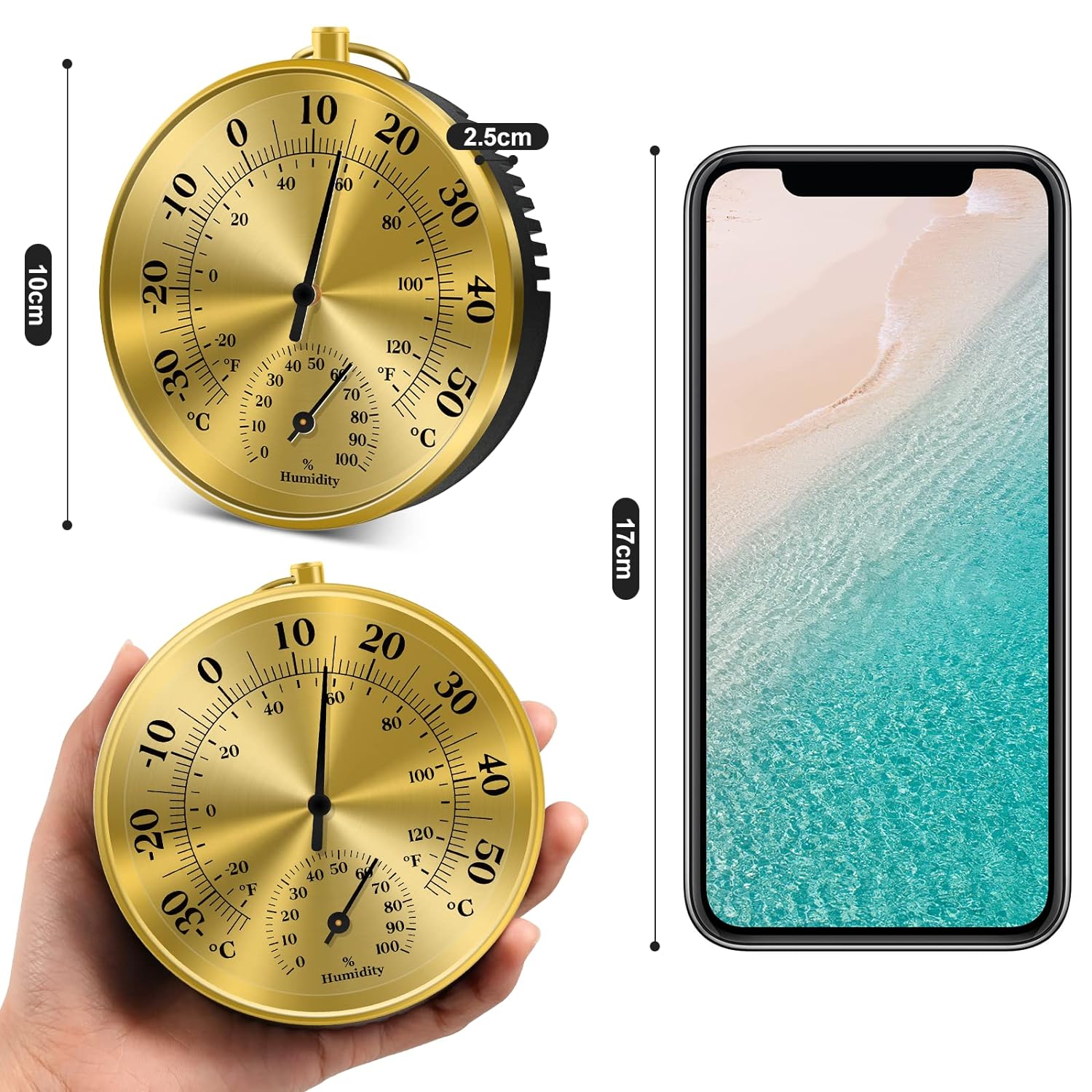 10CM Wall Thermometer Hygromet - Analog Meter Gauge review and price