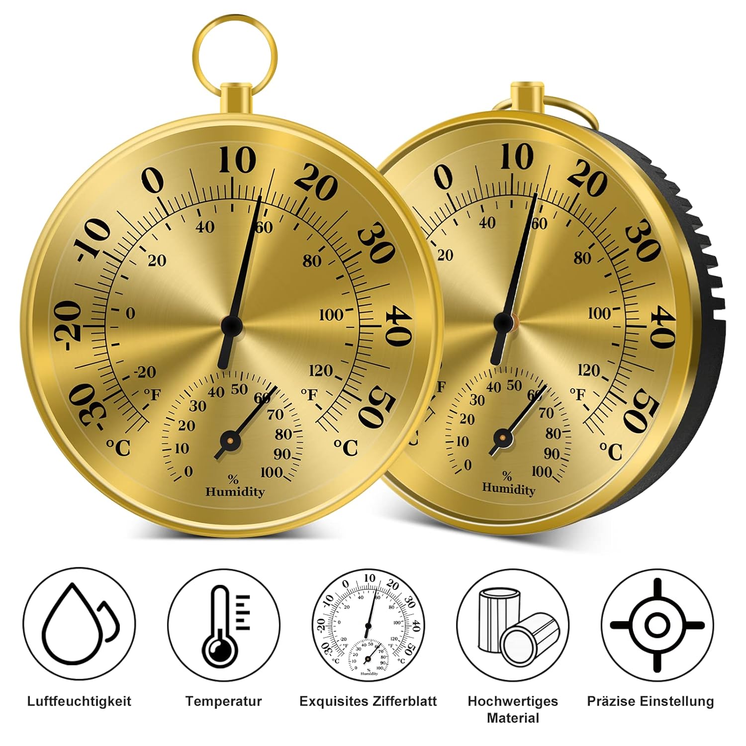 10CM Wall Thermometer Hygromet - Analog Meter Gauge review and price