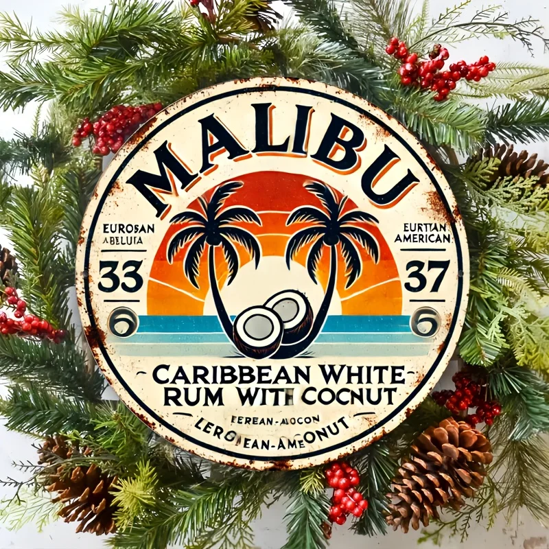 Vintage Malibu Rum Coconut Alu - Vintage Collectible Plates review and price