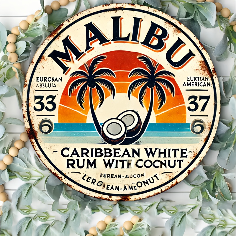 Vintage Malibu Rum Coconut Alu - Vintage Collectible Plates review and price