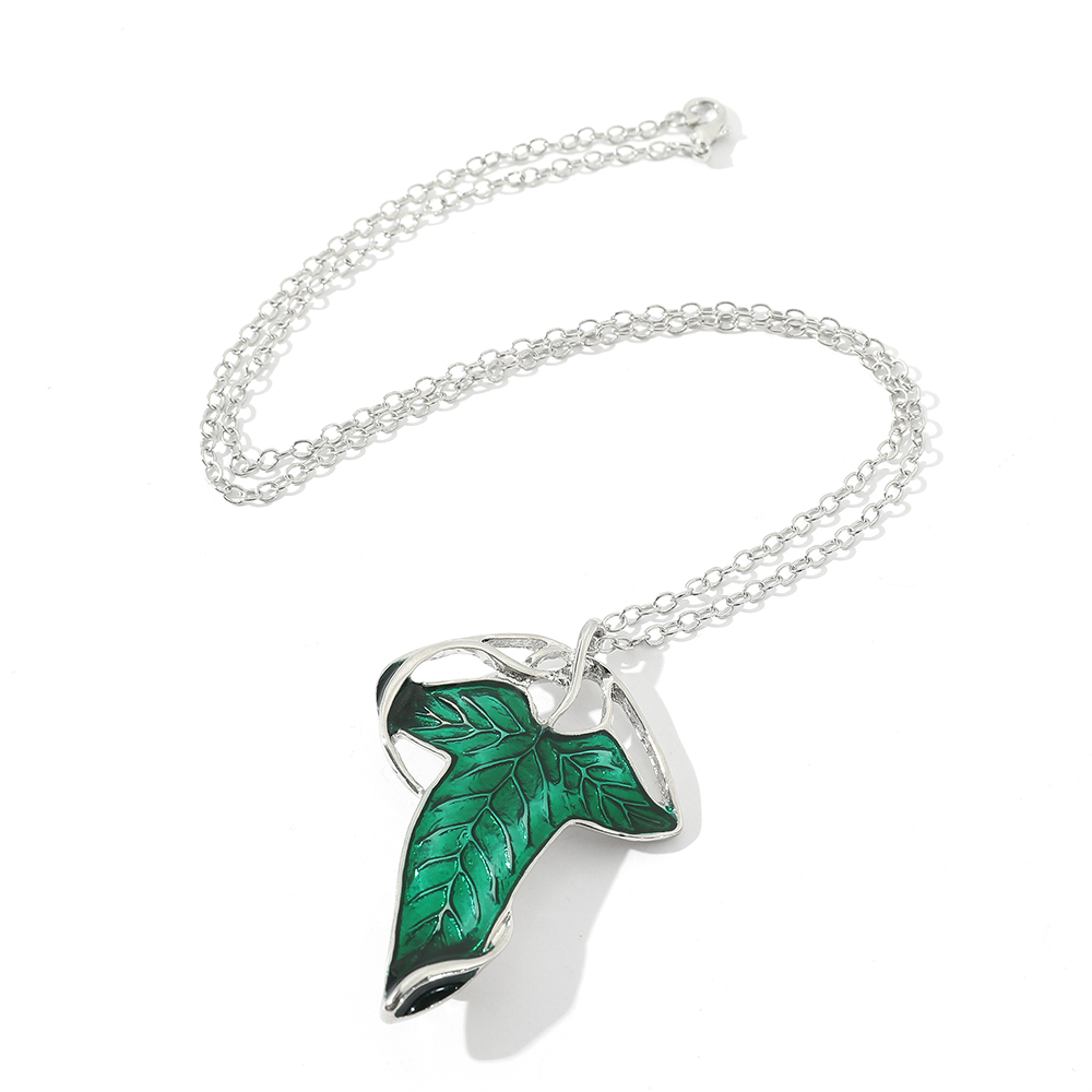Vintage Green Leaf Pendant Nec - Vintage Necklace review and price
