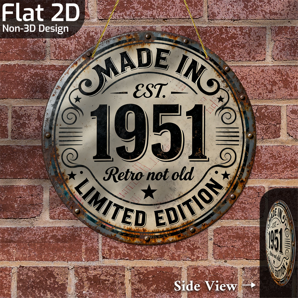 2D Flat, 1pc Vintage Metal Wal - Vintage Collectible Plates review and price