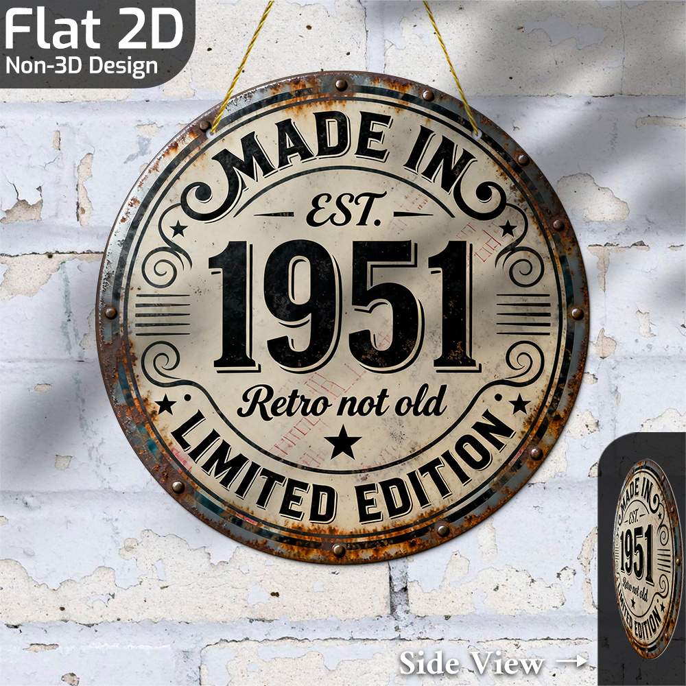 2D Flat, 1pc Vintage Metal Wal - Vintage Collectible Plates review and price