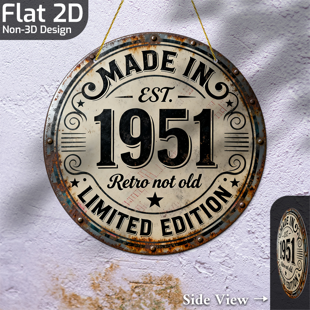 2D Flat, 1pc Vintage Metal Wal - Vintage Collectible Plates review and price