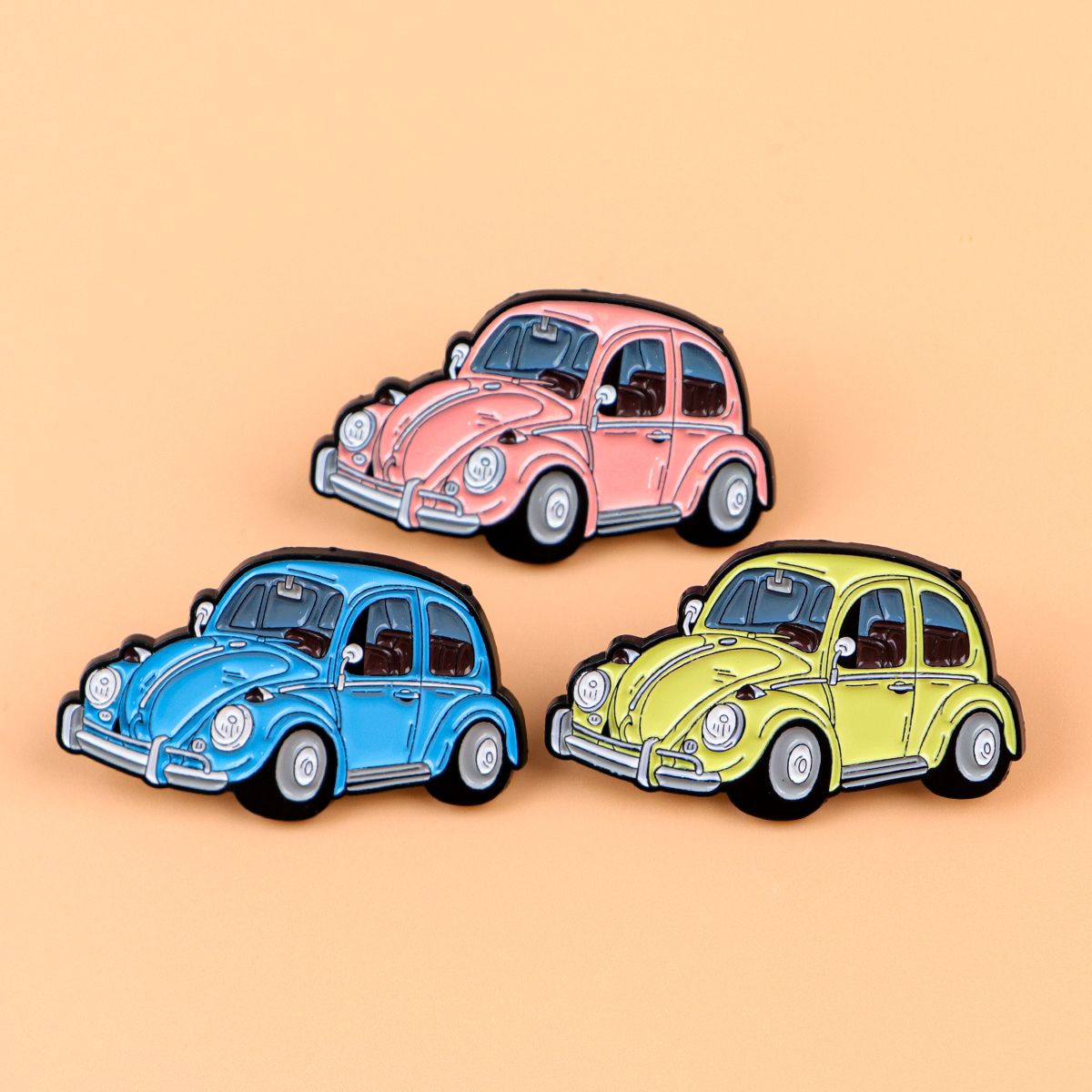 3pcs Vintage Car Enamel Pin Ca - Vintage Collectible Cars review and price