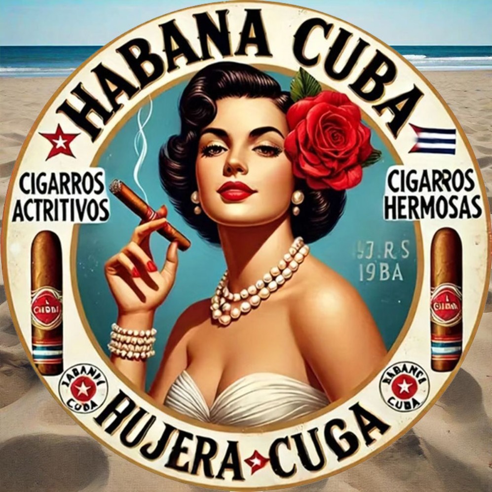 Vintage Havana Style Cigar Gir - Vintage Collectible Plates review and price