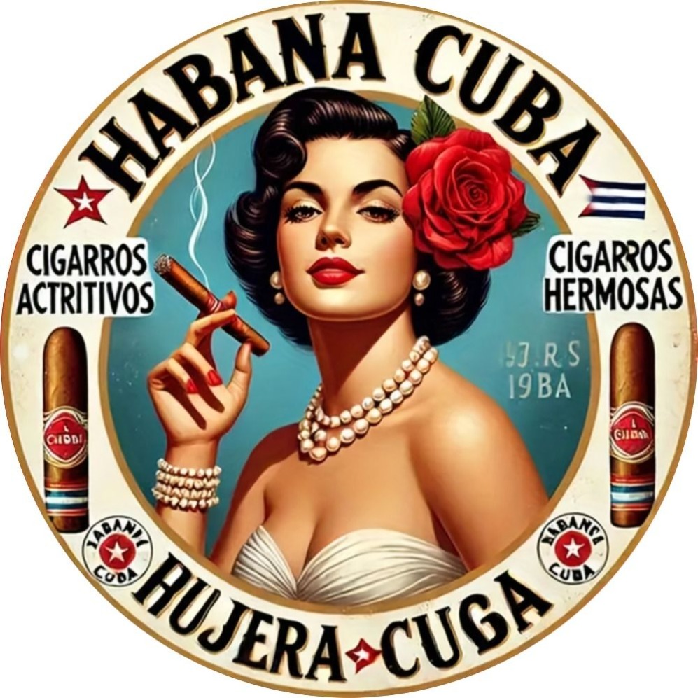 Vintage Havana Style Cigar Gir - Vintage Collectible Plates review and price