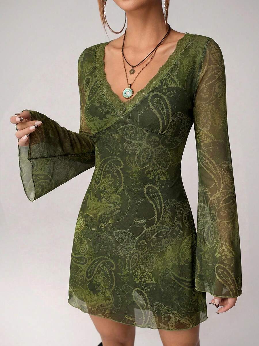 Boho Vintage Paisley Print Pur - Vintage Necklace review and price