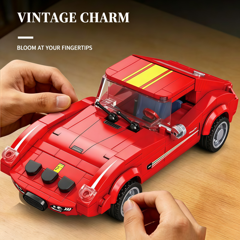 Classic red vintage sports car - Vintage Collectible Cars review and price
