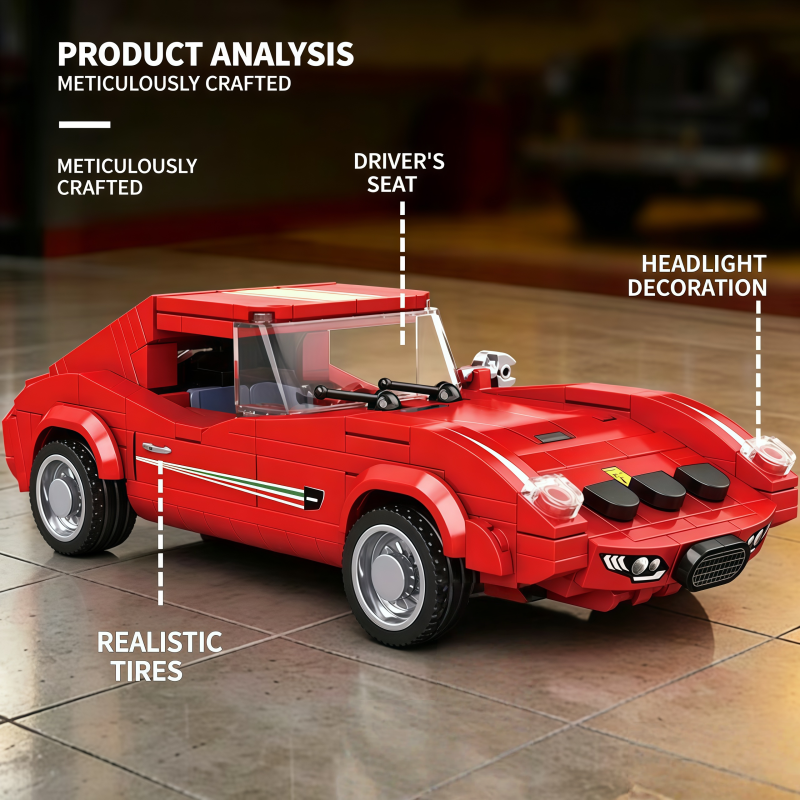 Classic red vintage sports car - Vintage Collectible Cars review and price