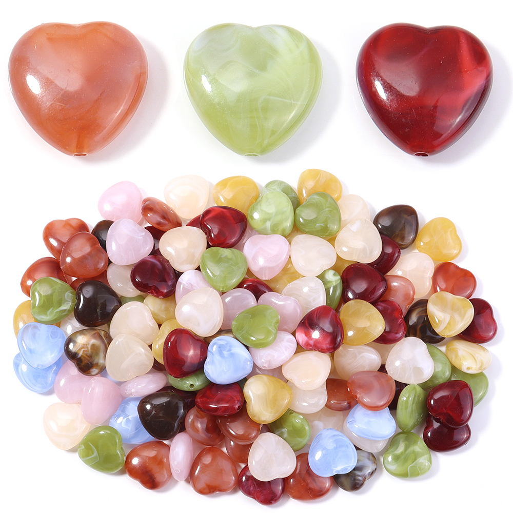 30pcs/lot Heart Shape Acrylic  - Vintage Collectible Marbles review and price