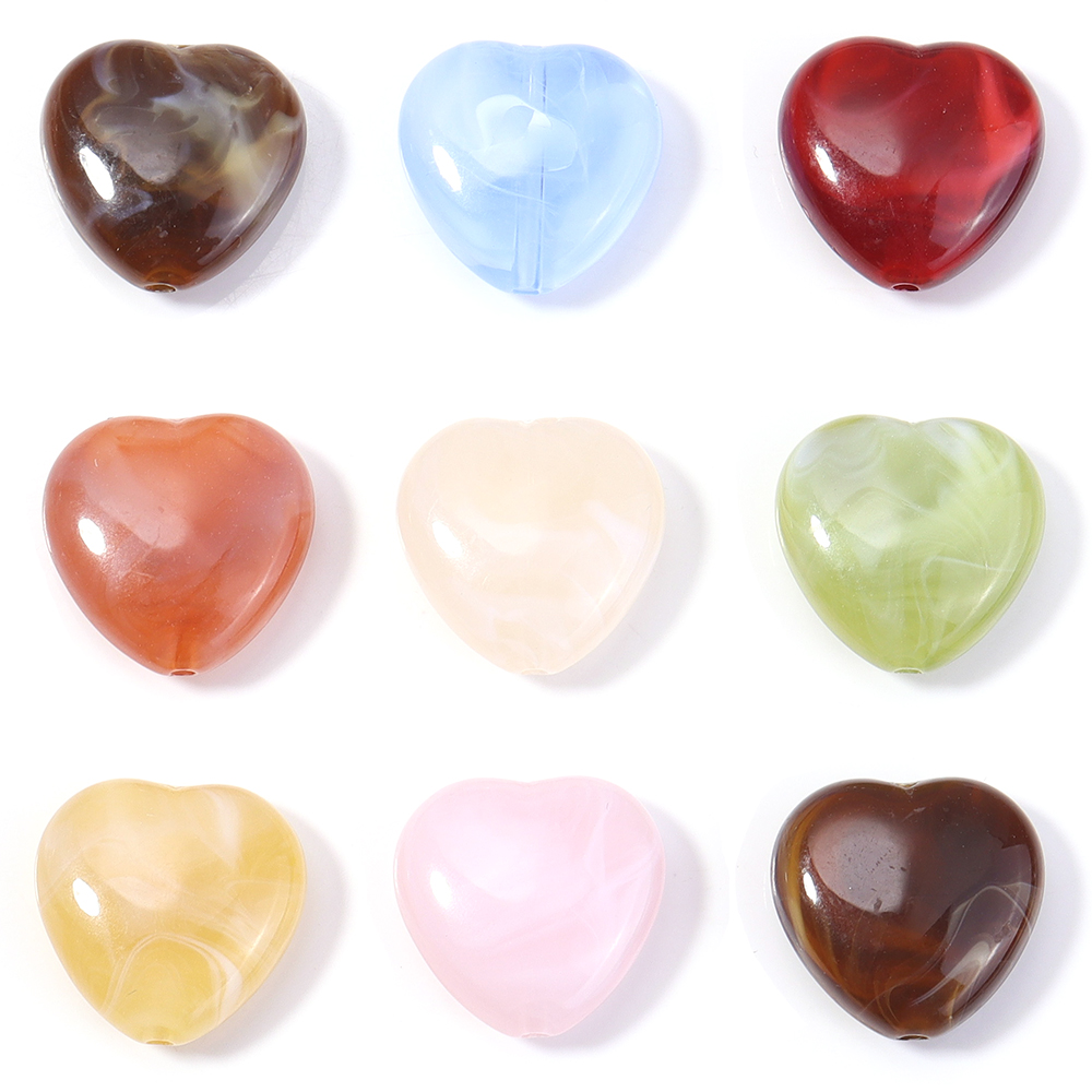 30pcs/lot Heart Shape Acrylic  - Vintage Collectible Marbles review and price