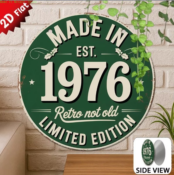 Made in 1976 Retro Not Old 2D  - Vintage Collectible Plates review and price