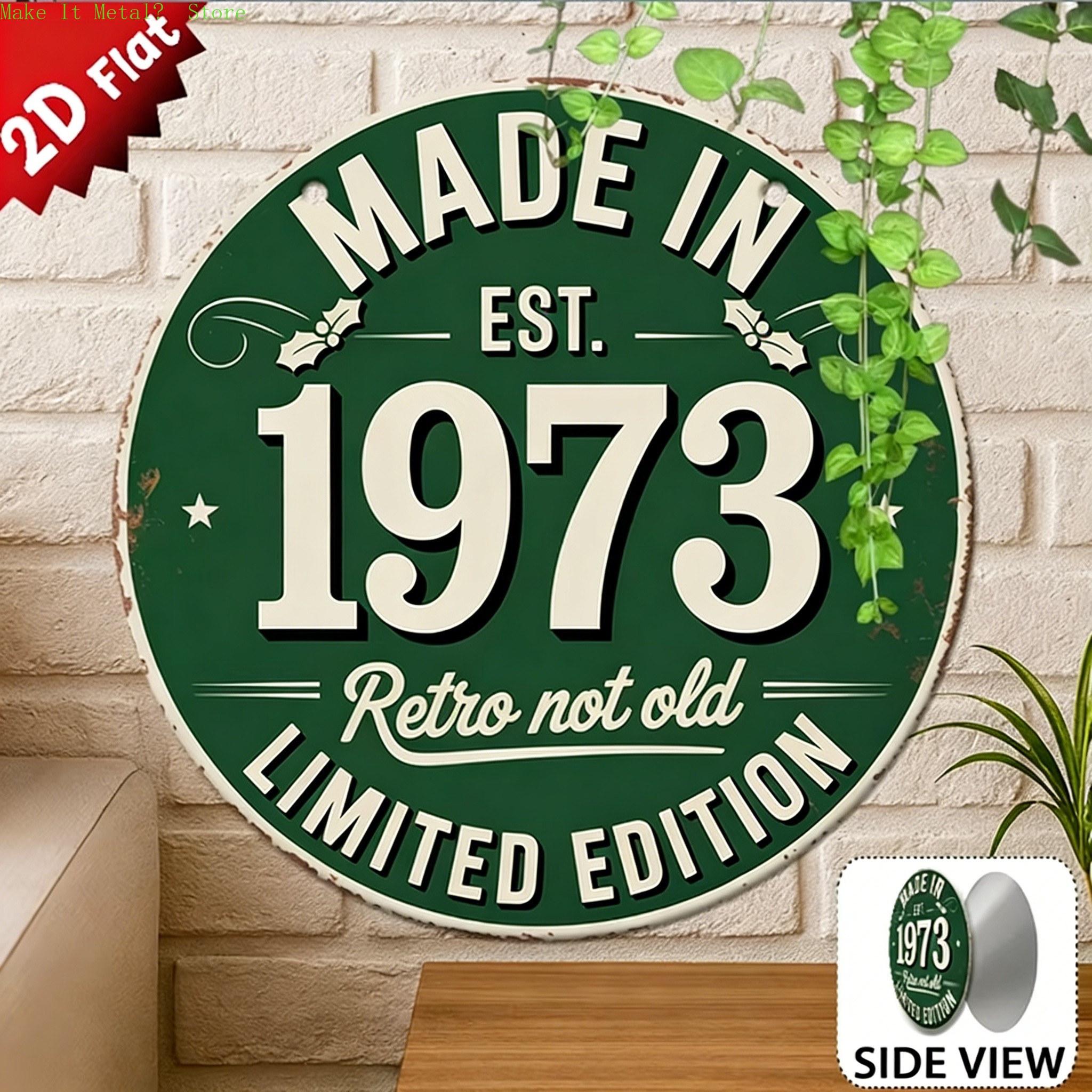 Made in 1976 Retro Not Old 2D  - Vintage Collectible Plates review and price