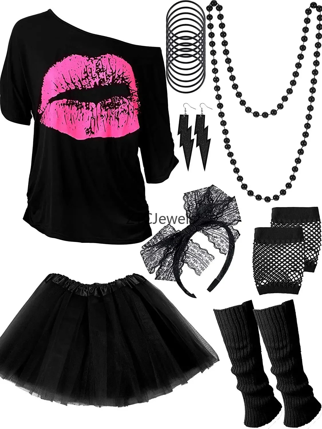 Vintage 80s Prom Costume Set f - Vintage Necklace review and price