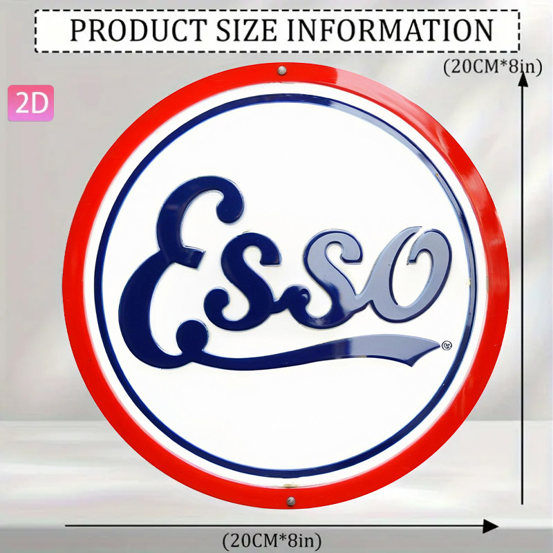 2D Flat, Vintage Esso Pump Sig - Vintage Collectible Plates review and price
